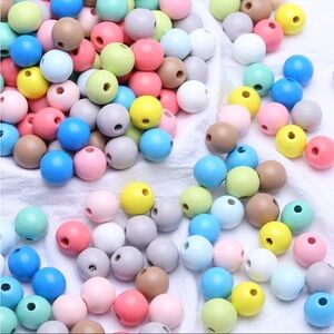 Colorful Wooden Easter Beads